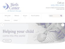 Tablet Screenshot of birthcenterbr.com